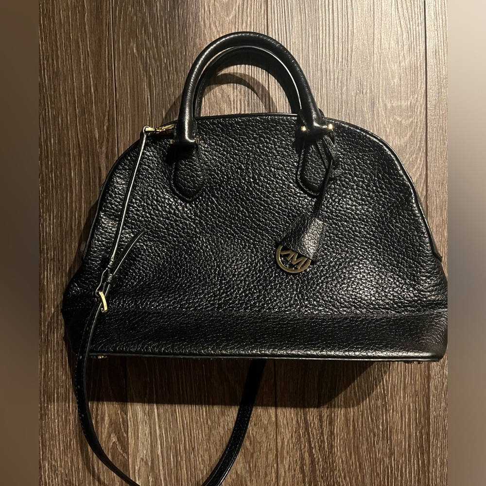 Michael Kors black later bag